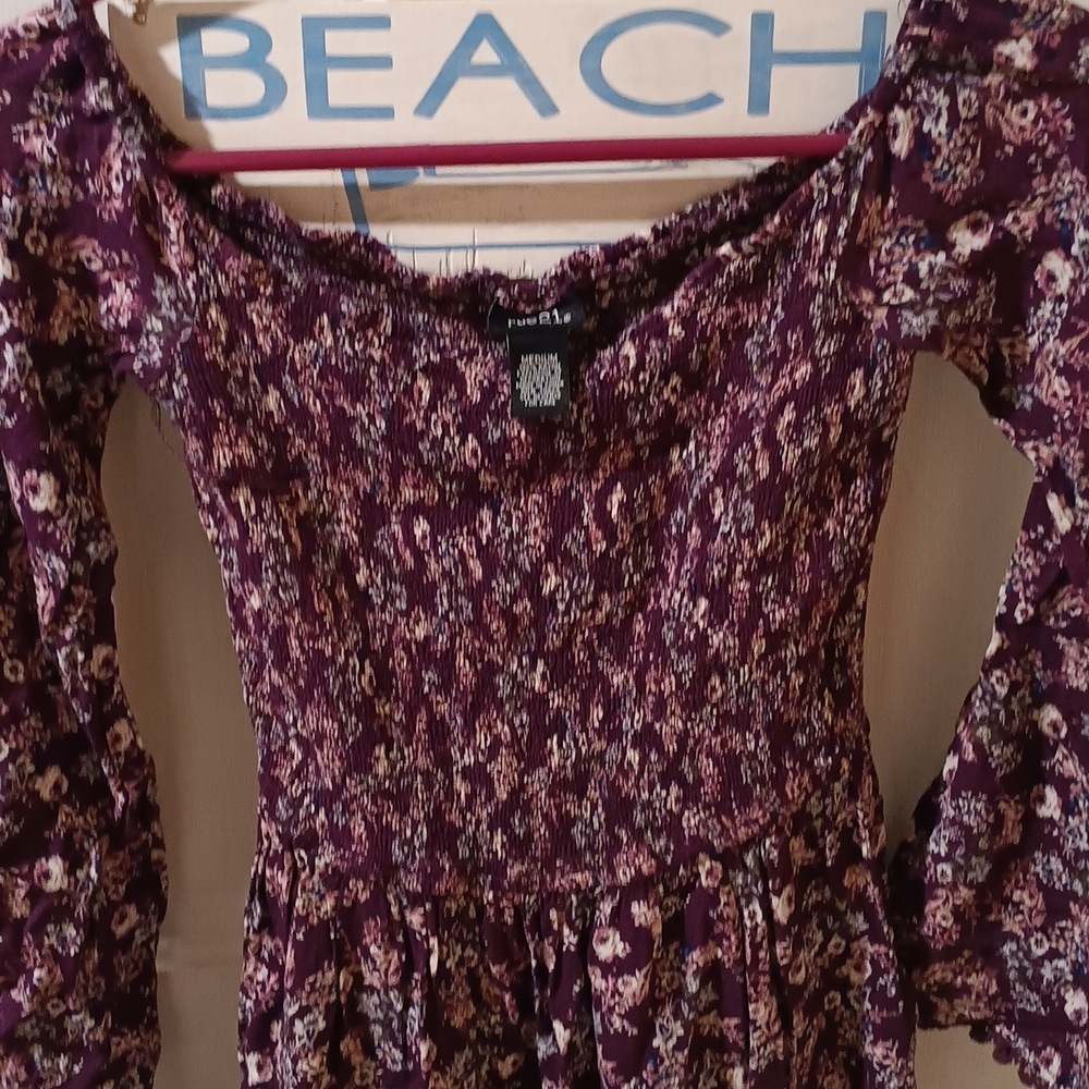 Rue21 Floral Purple Jumpsuit